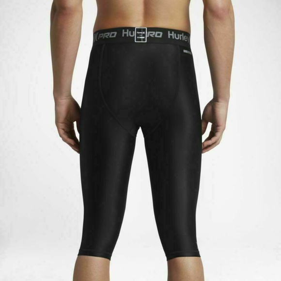 Hurley Pro 23” Compression Surf Tights Shorts Mens Size S 50+ UPF 2 Pack - Picture 5 of 6